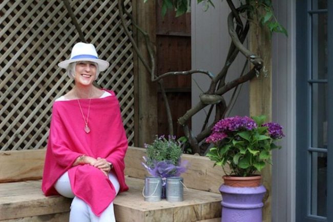Pink Hope poncho with hat Stylish Thoughts - Chic at Any Age - Inside Out Style blog