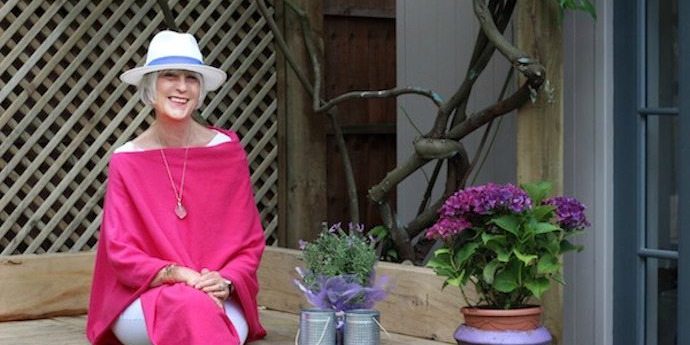 Pink Hope poncho with hat Stylish Thoughts - Chic at Any Age - Inside Out Style blog