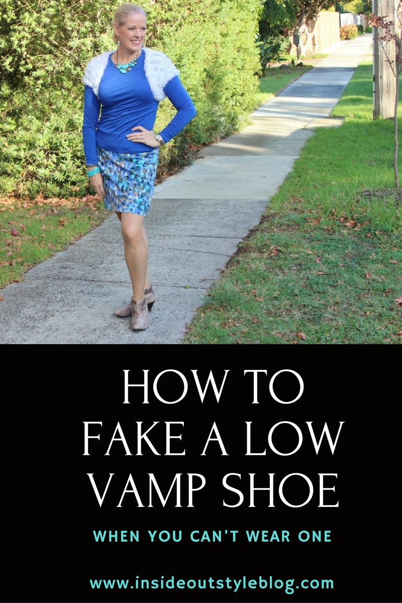 how to fake a low vamp shoe