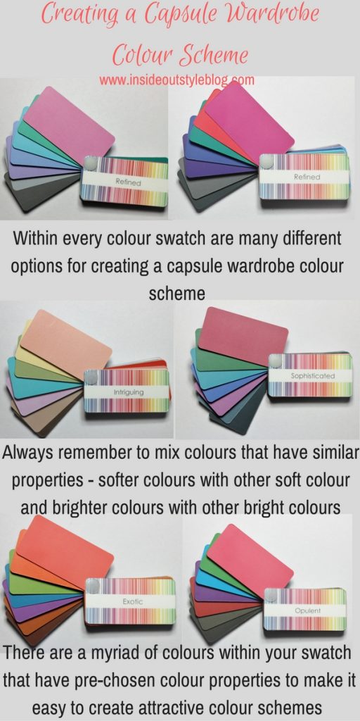 How to create a capsule wardrobe colour scheme using your colour swatch