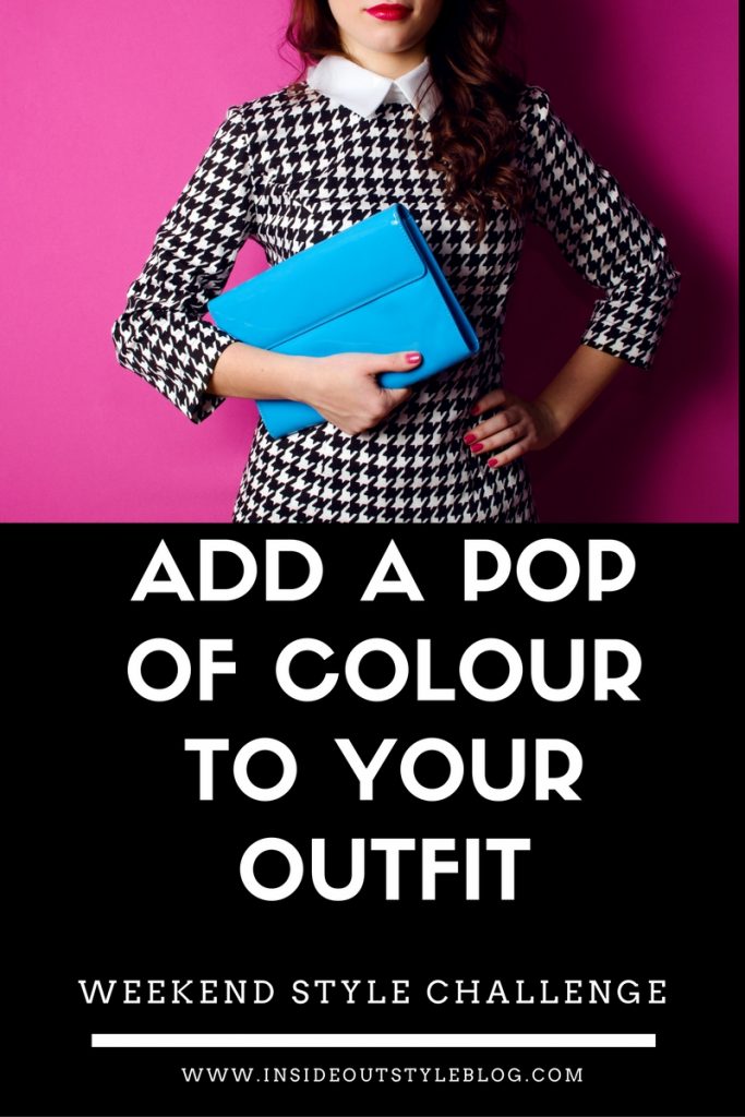 Add a pop of colour to your outfit - weekend style challenge