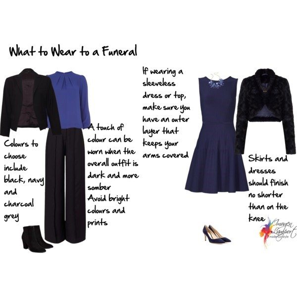 navy blue funeral dress