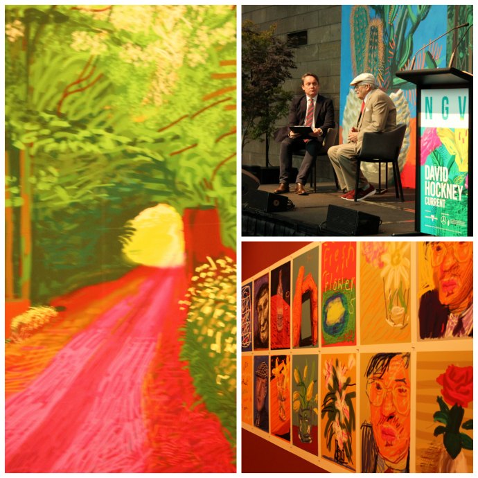 David Hockney exhibition at NGV