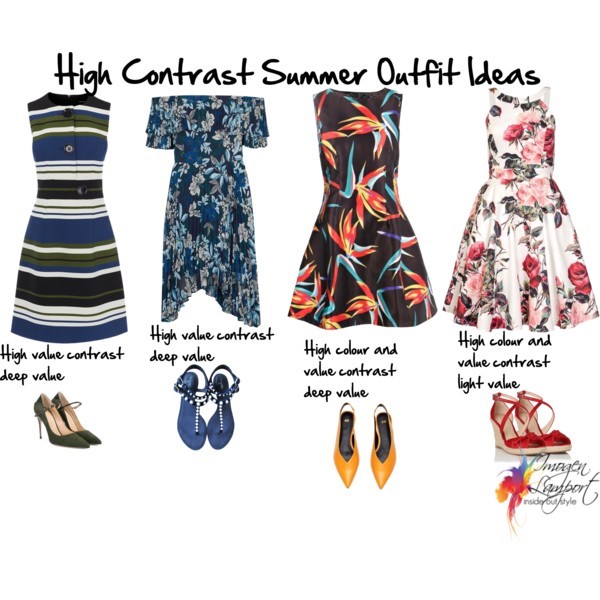 How to create summer outfits with high value contrast - click to read all about it and get expert tips