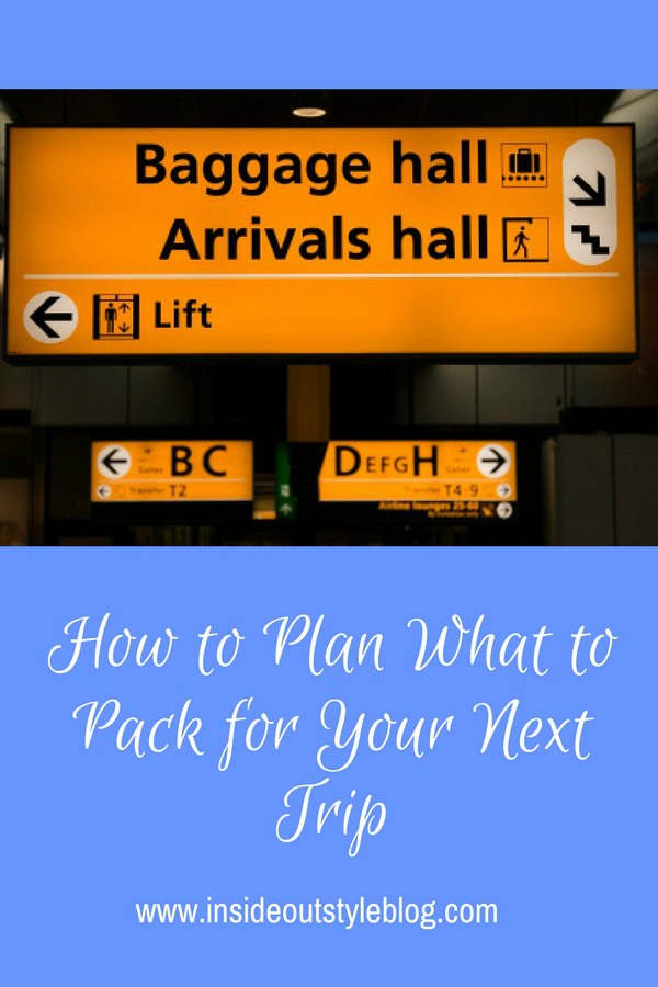 How to Plan What to Pack for Your Next Trip