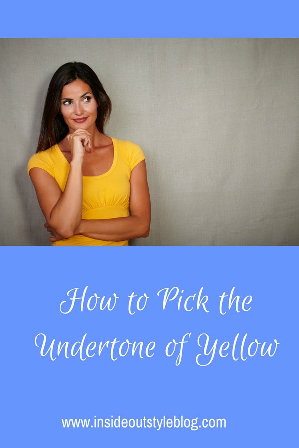 How to pick the undertone of yellow