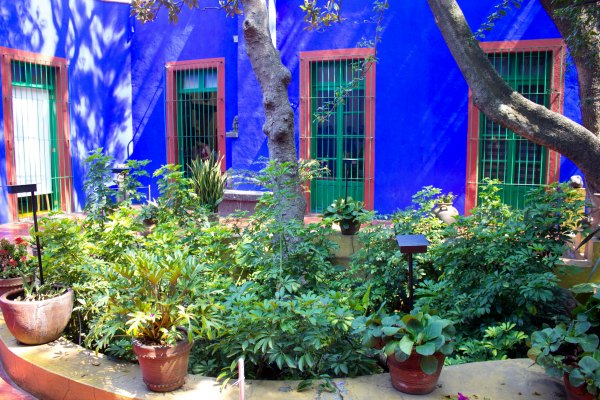 Inside the Frida Khalo Blue House Museum in Mexico