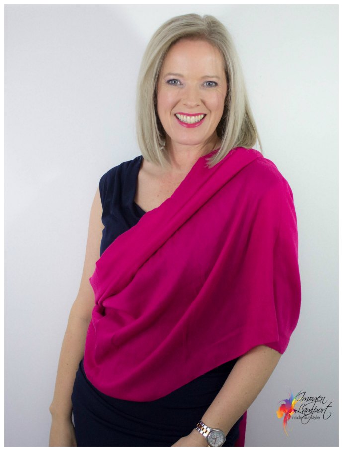 how to wear and tie a pashmina shawl for a more formal occasion