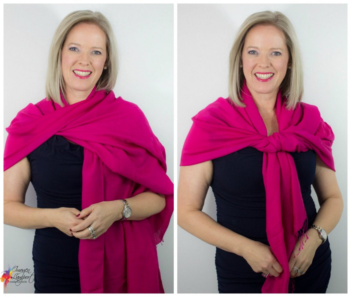 6 Ways to Wear a Pashmina Wrap Over an Evening Dress — Inside Out Style
