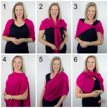 6 Ways to Wear a Pashmina Wrap Over an Evening Dress — Inside Out Style