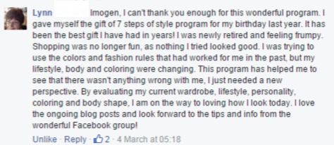 7 Steps to Style program testimonial - what's in it and why it's so valuable