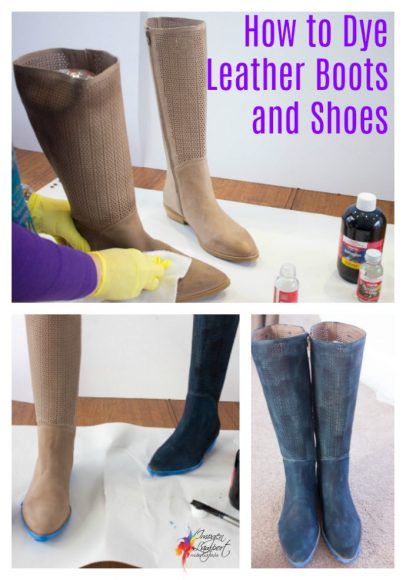 how to dye fake leather shoes