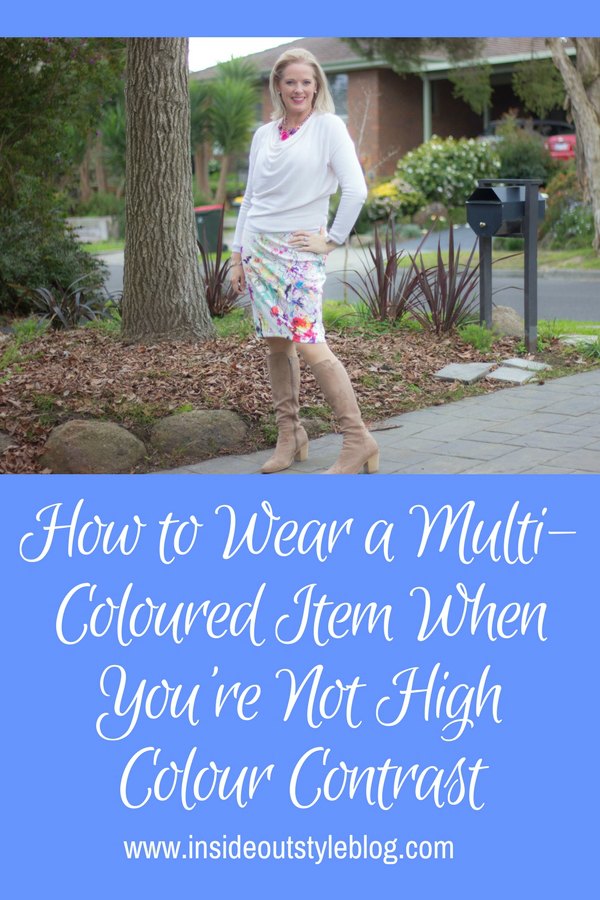 How to Wear a Multi-Coloured Item When You're Not High Colour Contrast