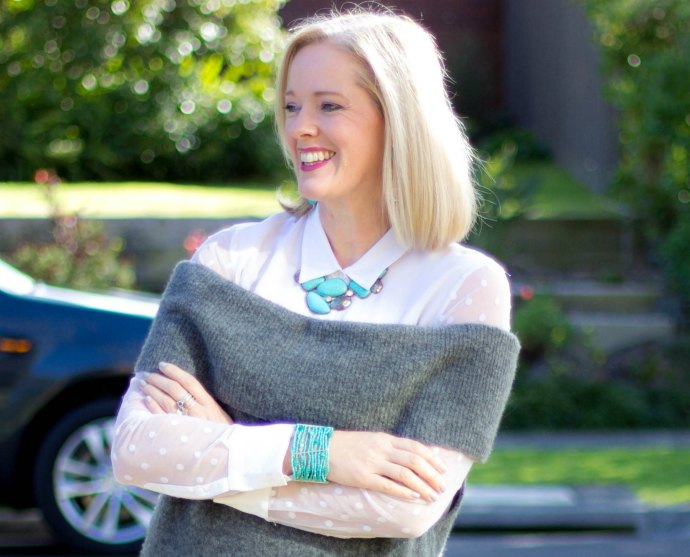 Tunic off the outlet shoulder sweater