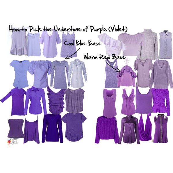 How to pick the undertone of violet or purple