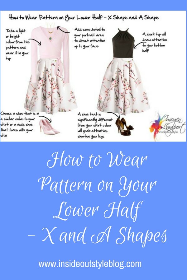 How to Flatter Curvy Hourglass Figures - How to Wear Pattern below the waist and what to avoid wearing below the waist