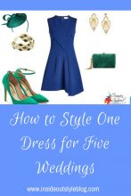 1 Dress at 5 Weddings - How to Style One Dress Many Ways — Inside Out Style