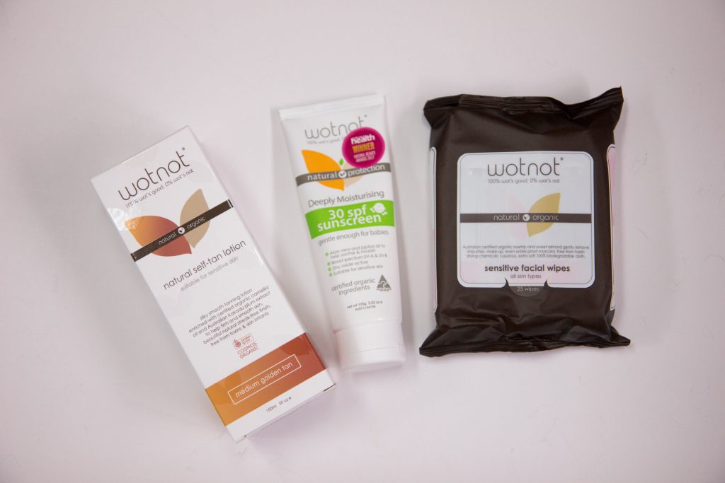 Wotnot range of skin products - roadtesting the fake tan
