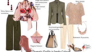 How to Create Dramatic Outfits When Your Most Flattering Colours are Soft and Smoky