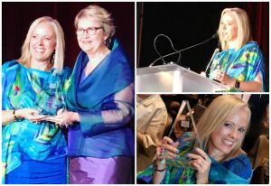 AICI Global Conference 2019 - winning the Jane Segerstrom award for Inside Out style blog