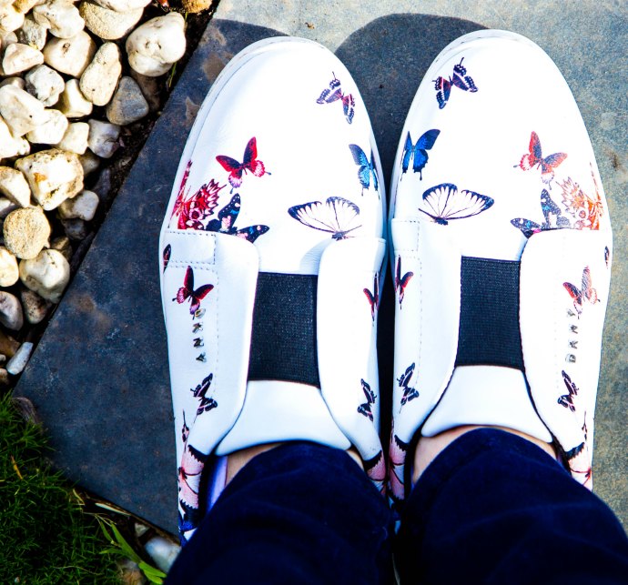 How to Style Sneakers - butterfly sneakers