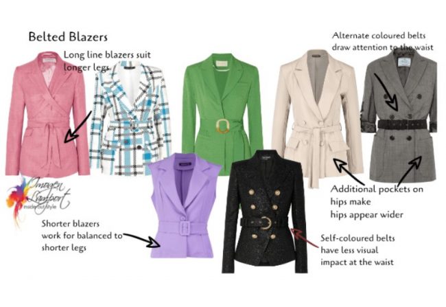 choosing and wearing belted blazers Belted blazers - how to decide if this trend is for you and styling tips