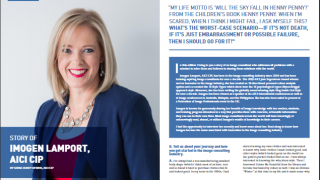 Imogen Lamport interview in AICI Global Magazine