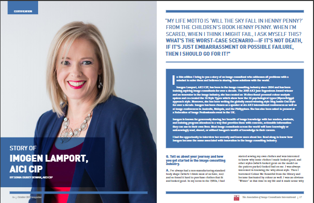 imogen aici global Imogen Lamport interview in AICI Global Magazine