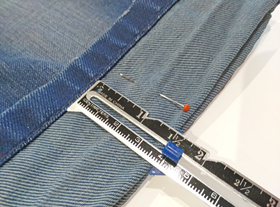 Basic Denim Jean Alterations Part 2 - Original vs. Regular Hem