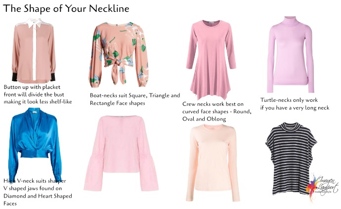 How to select the right shape neckline for your face