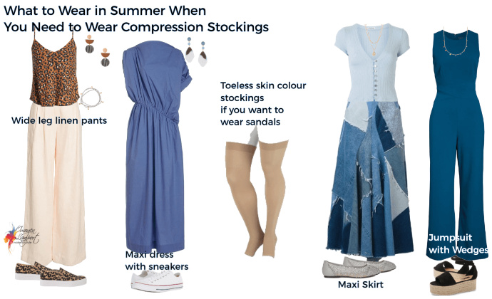 What to wear in summer with compression stockings or socks