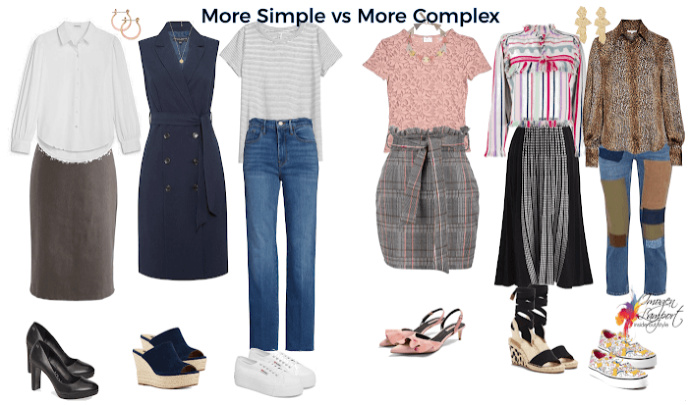 more simple vs more complex outfits - which suits you best?