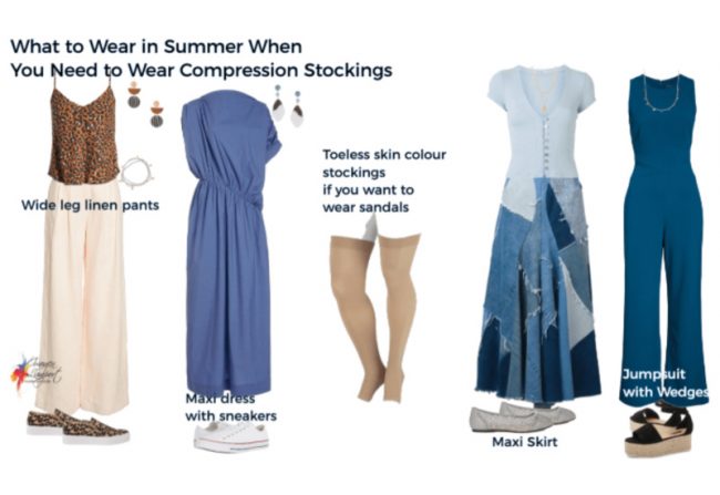what to wear with compression stockings in summer What to wear in summer with compression stockings or socks