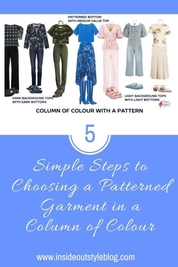 5 Simple Steps to Choosing a Patterned Garment in a Column of Colour