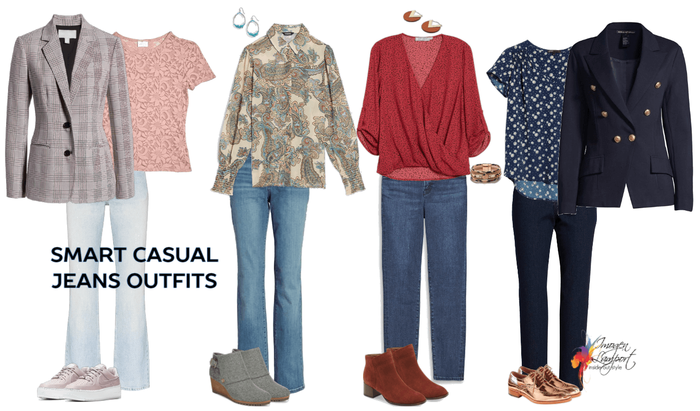 smart casual tops to wear with jeans