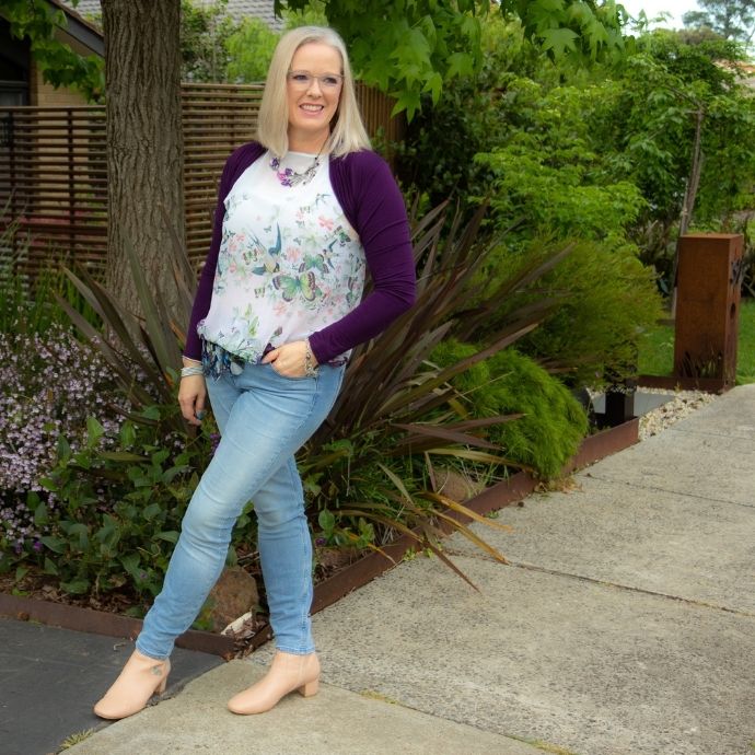 How to throw on an outfit in minutes and have nailed it - floral butterfly top ted baker and jeans