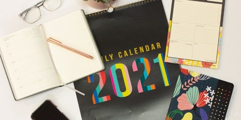 Get yourself organised for the new year and set goals and schedule what you want to do into your diary
