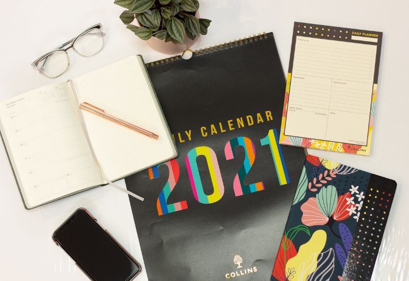 Get organised for the new year Get yourself organised for the new year and set goals and schedule what you want to do into your diary