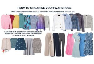 How to organise your wardrobe by garments and colour
