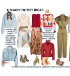 Flattering X body shape outfit ideas