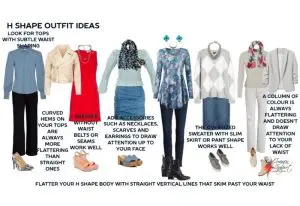 H shape outfit ideas