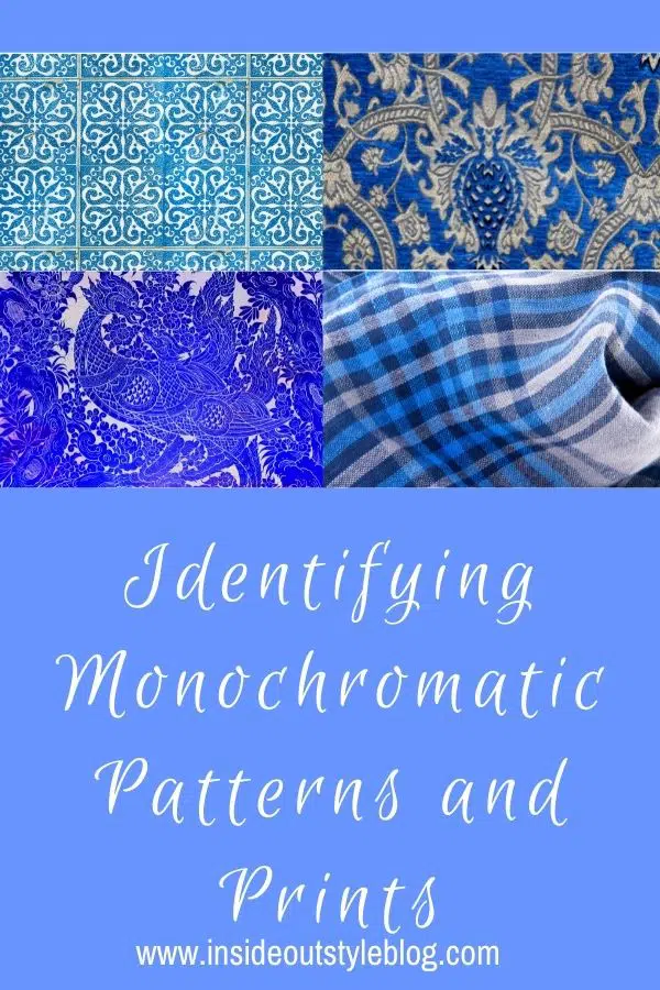Identifying monochromatic prints and patterns and using them in your outfits