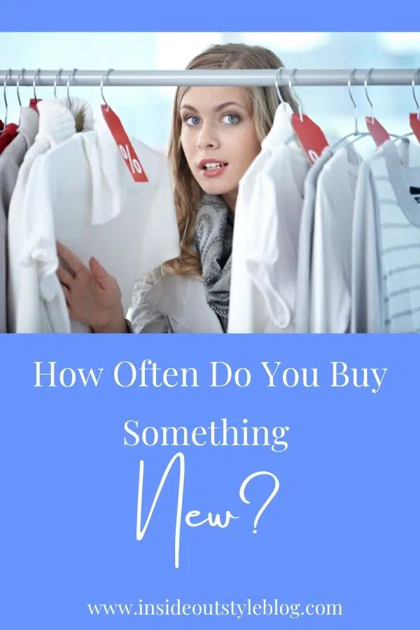 How often do you buy something new ? October is buy nothing new new month