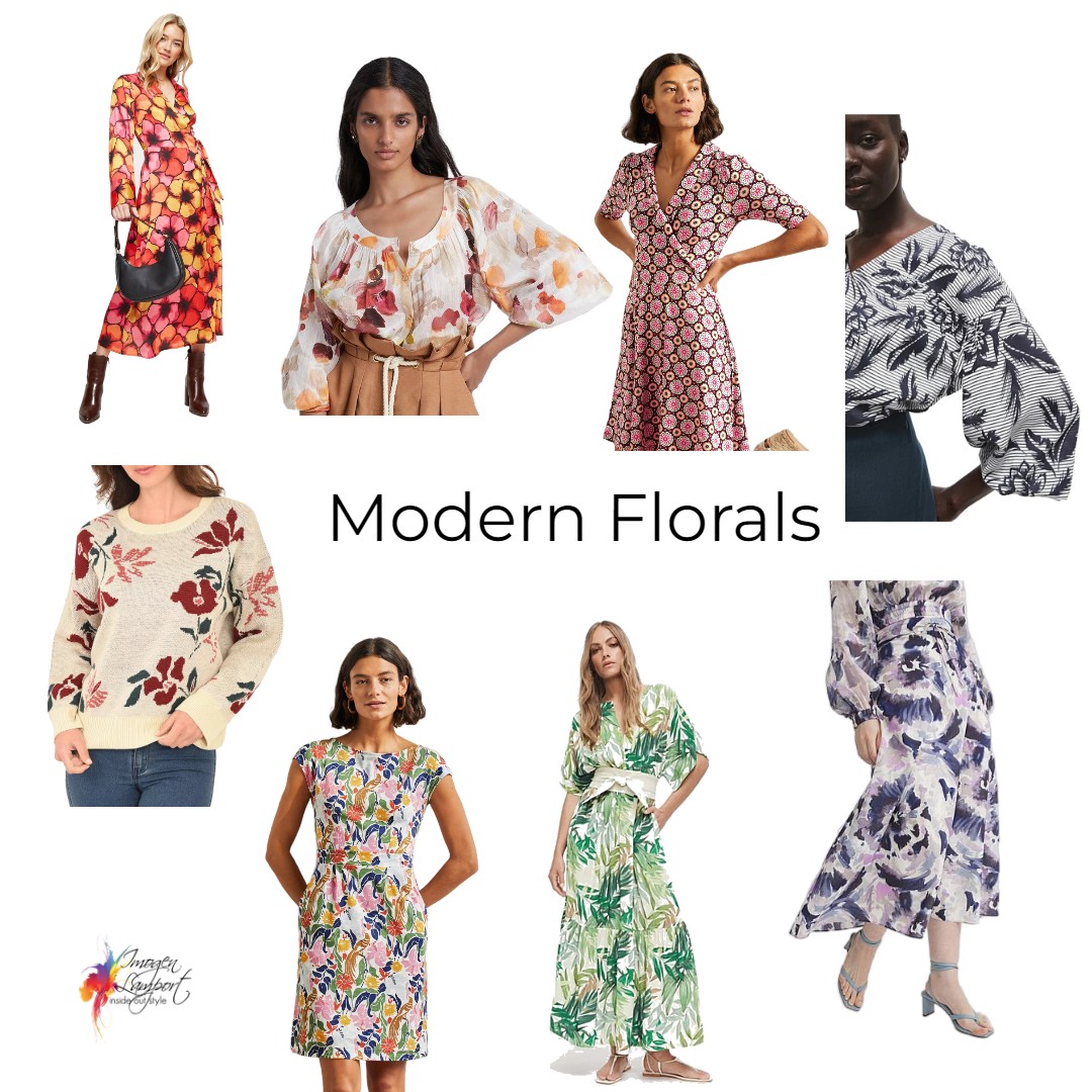 Check out these modern floral garments for women - shoppable board
