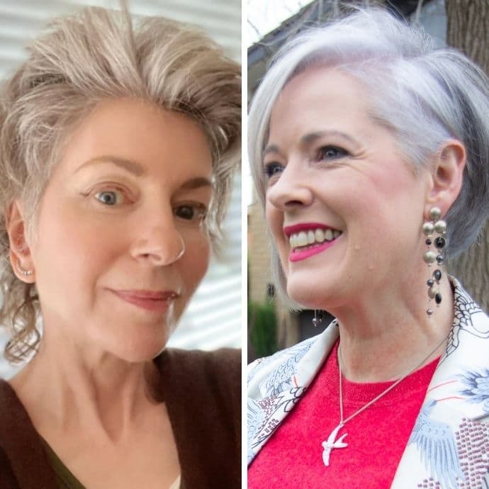 Warm vs Cool Grey hair and how it changes your wardrobe choices