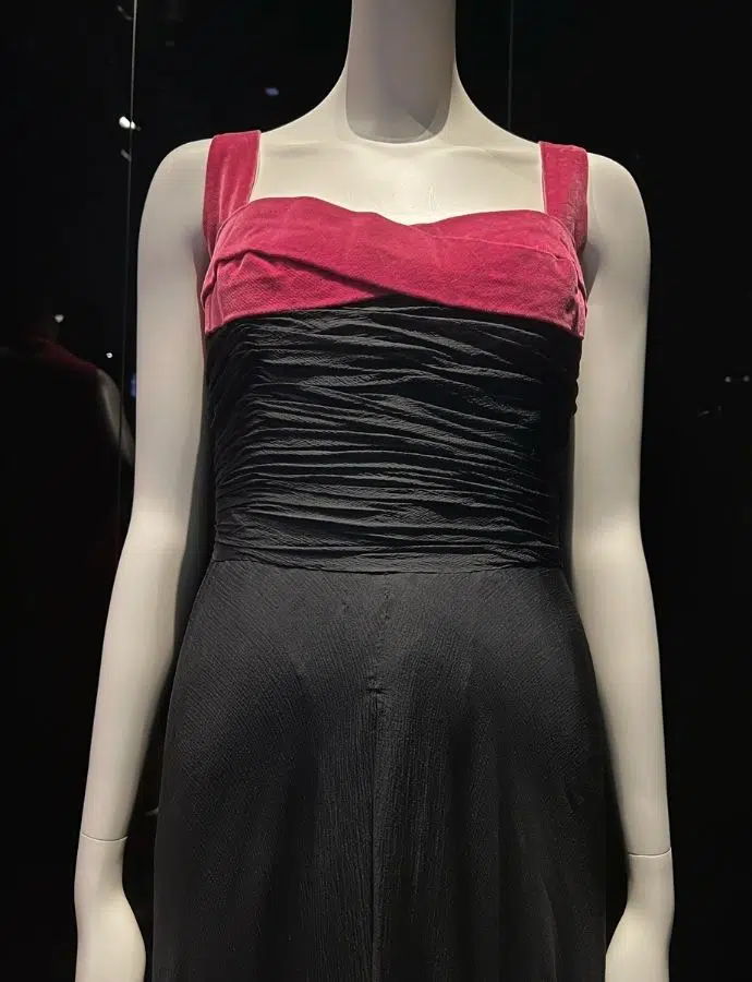 BLack and red dress by Coco Chanel