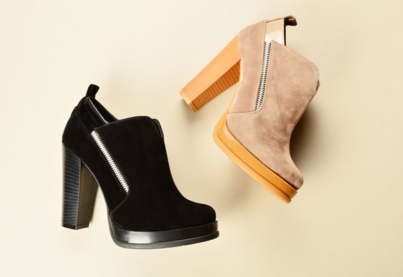 choosing shoes in winter to go with light coloured trousers