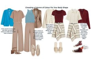 choosing a column of colour for your body shape