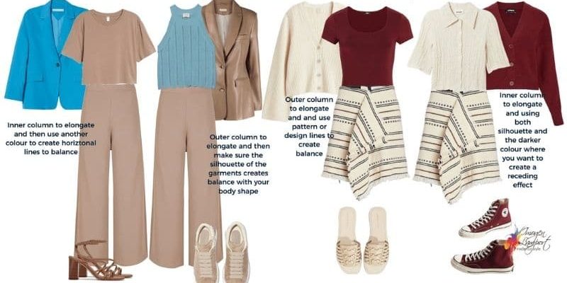 choosing a column of colour for your body shape