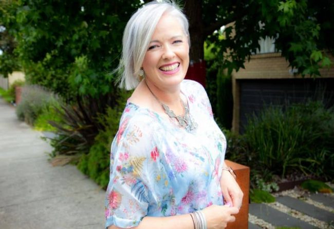 find a top in a floaty fabric to create a more ethereal feel to your work outfit